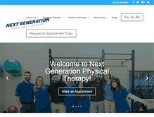 Tablet Screenshot of nextgenerationpt.com